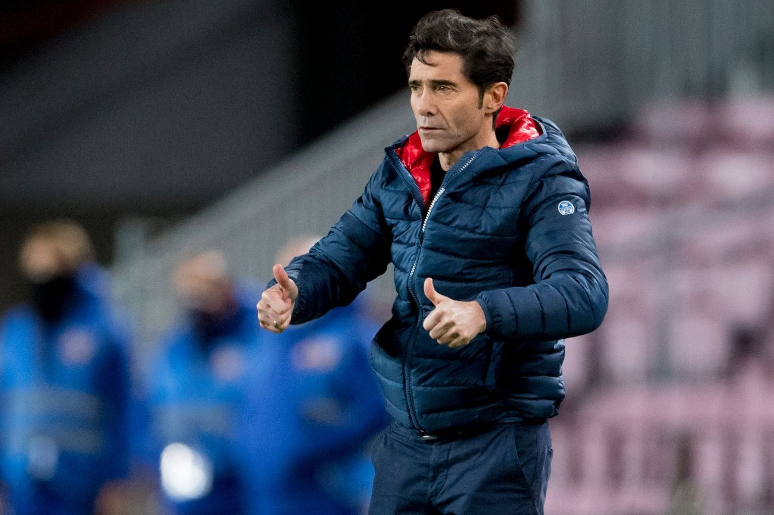 Gesto positivo de Marcelino García Toral.