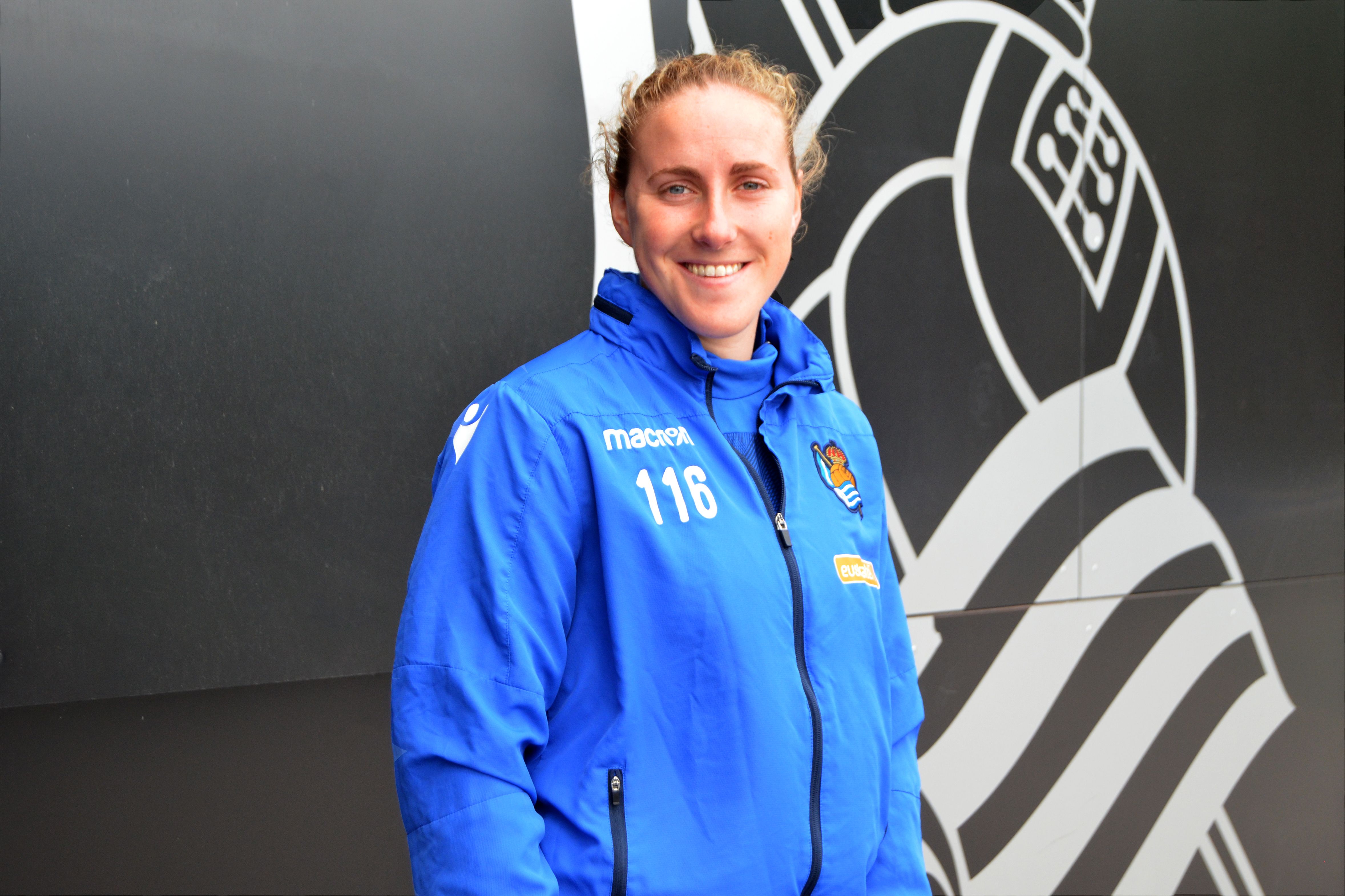 Mariasun Quiñones Goikoetxea, guardameta internacional que acababa contrato con la Real Sociedad.