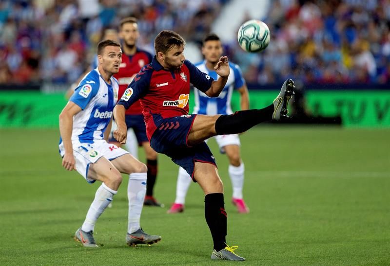  El osasunista Jon Moncayola, durante un antiguo encuentro de los rojillos.