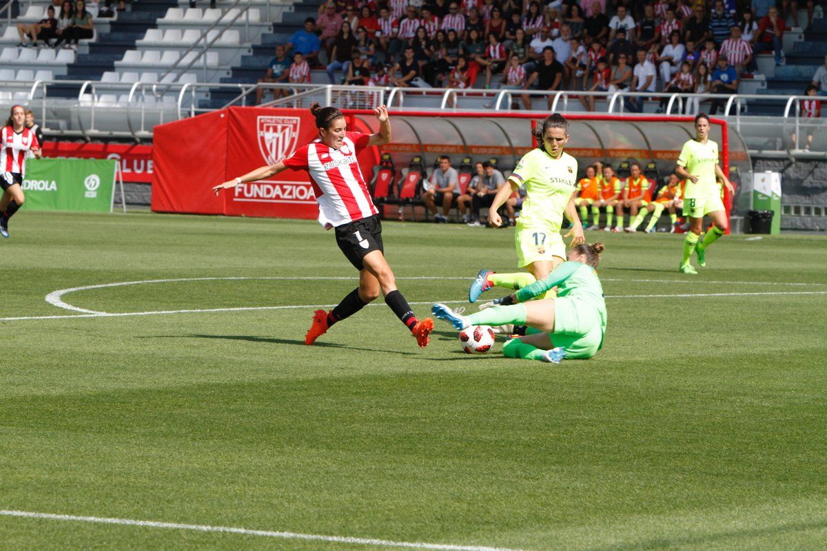  Nekane se lesionaba en esta jugada (Foto Athletic Club)