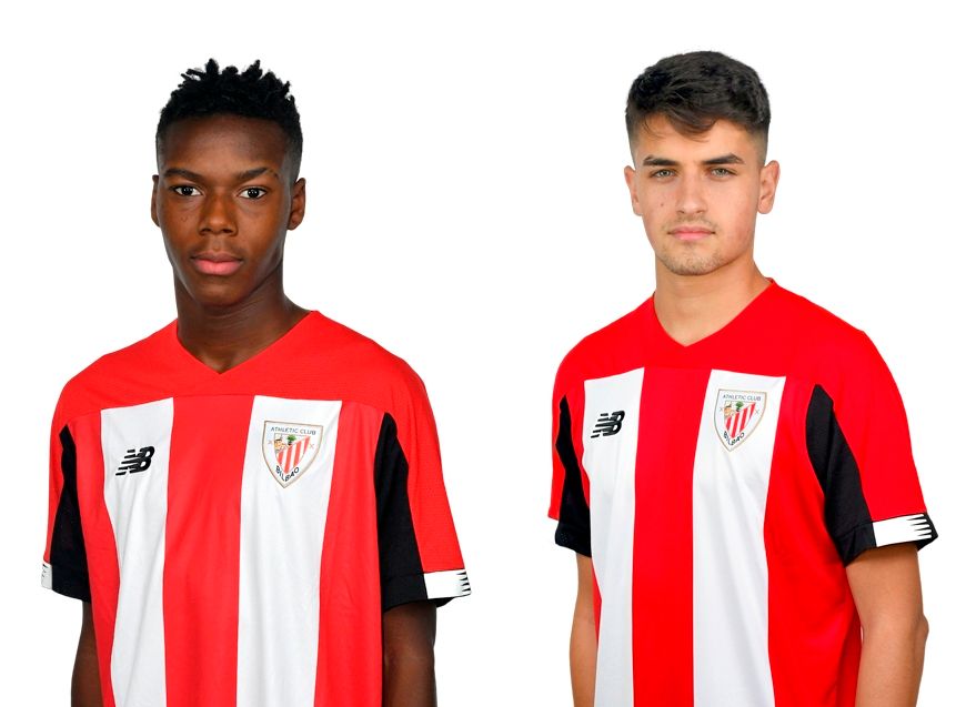 Nico Williams y Beñat Prados, dos jóvenes perlas de la cantera de Lezama.