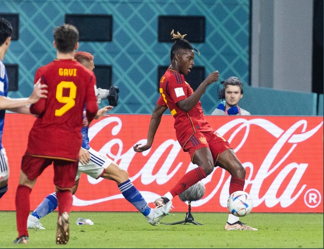 Nico Williams, en el Japón-España.