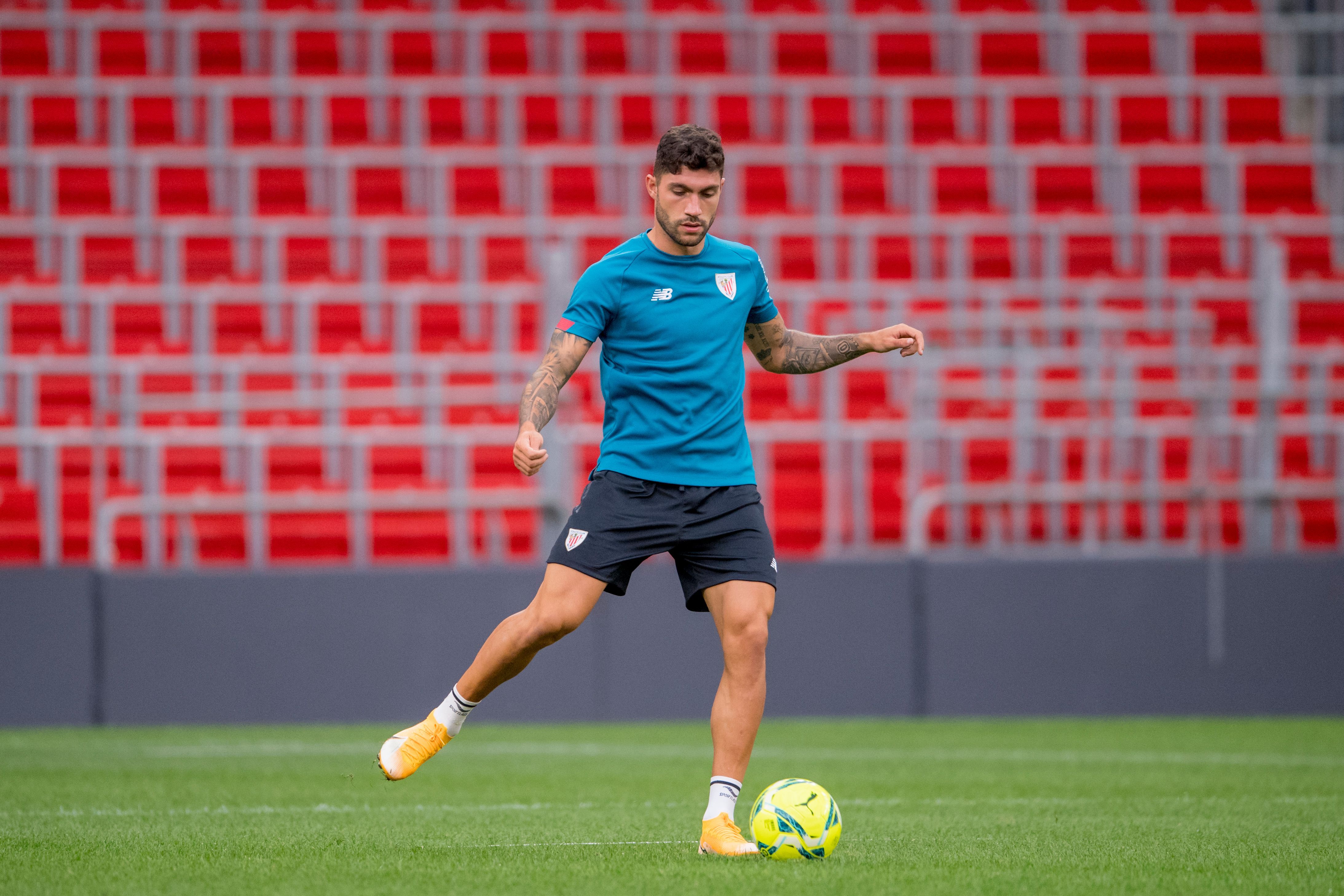  Unai Núñez, en un entrenamiento.