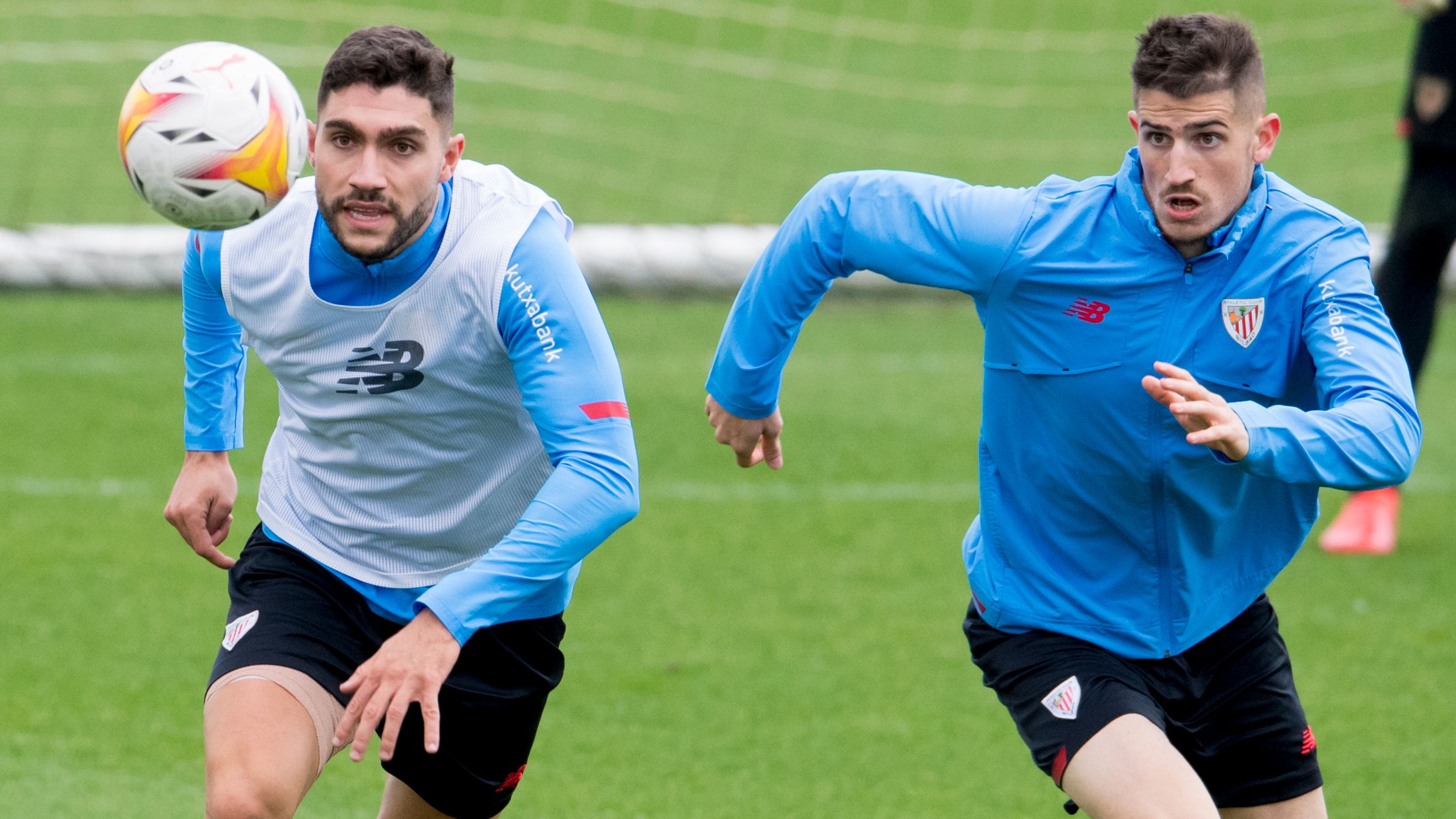  Pugna de Unai Núñez y Oihan Sancet en Lezama.