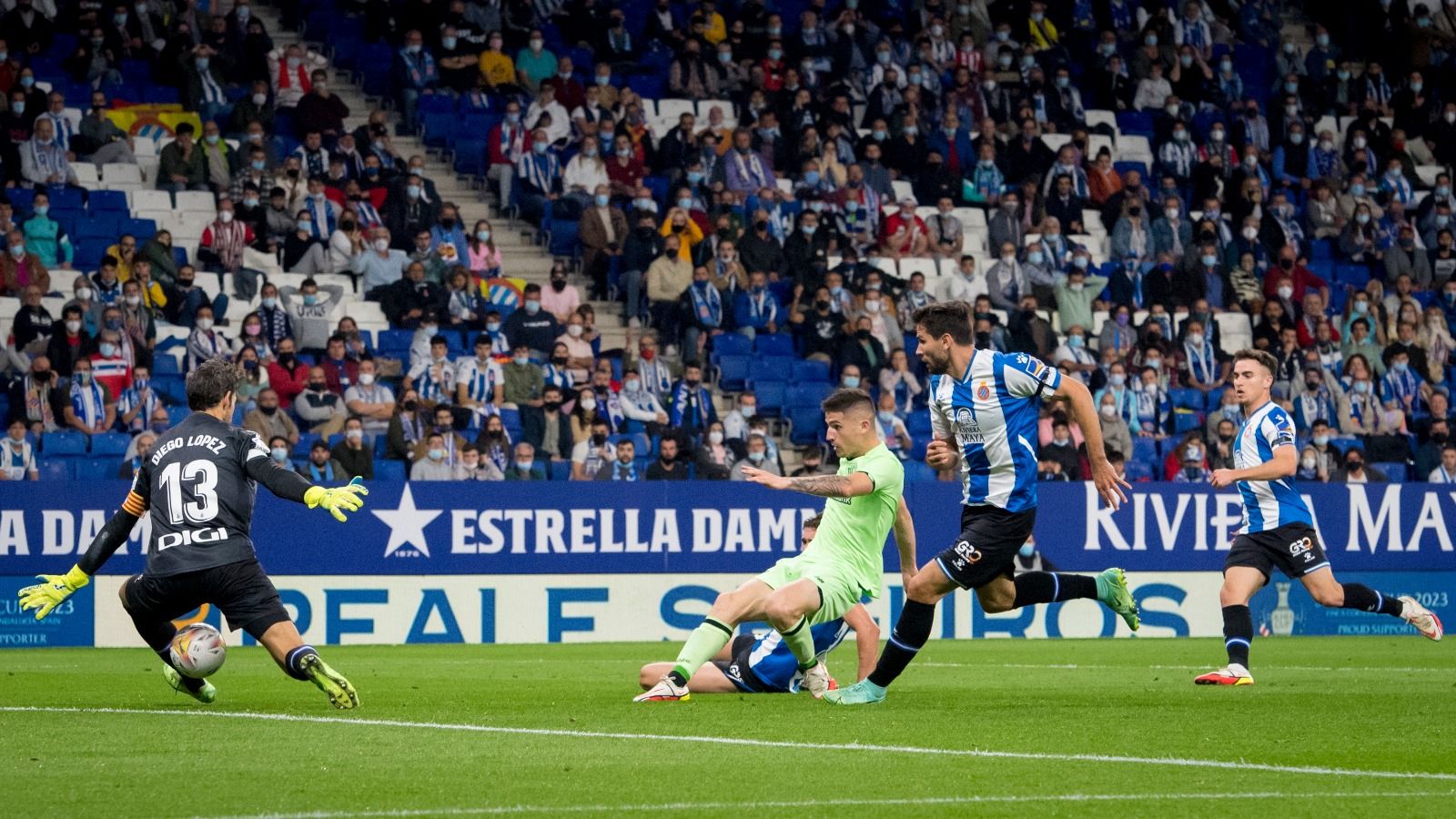  Ocasión de Sancet ante el RCD Espanyol.