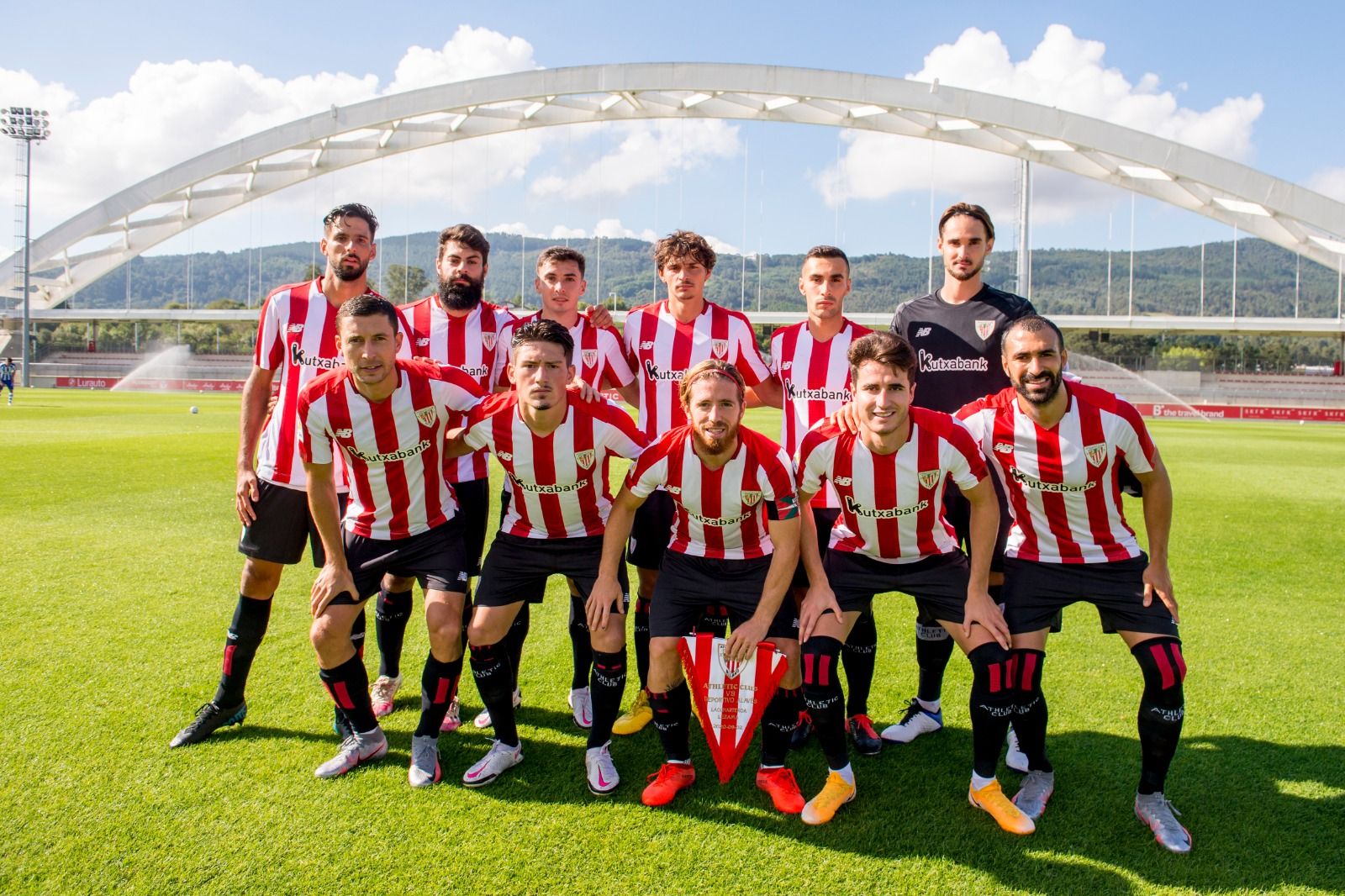  Once de Garitano ante el Alavés en esta pretemporada en Lezama.