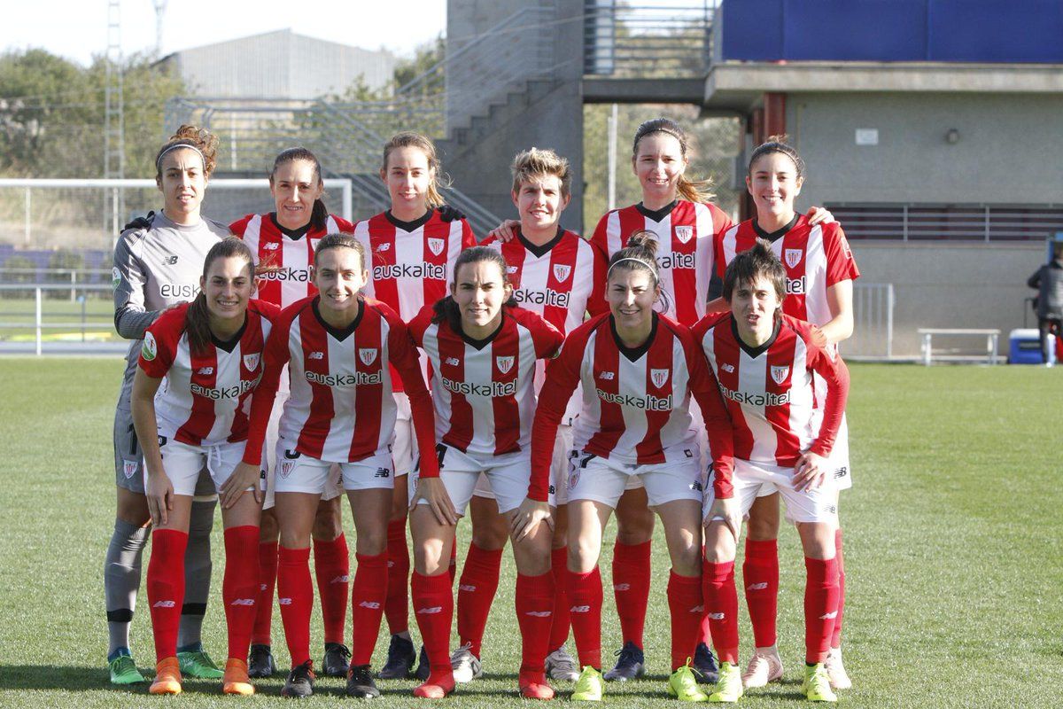 El once del Athletic Club en Buñol.