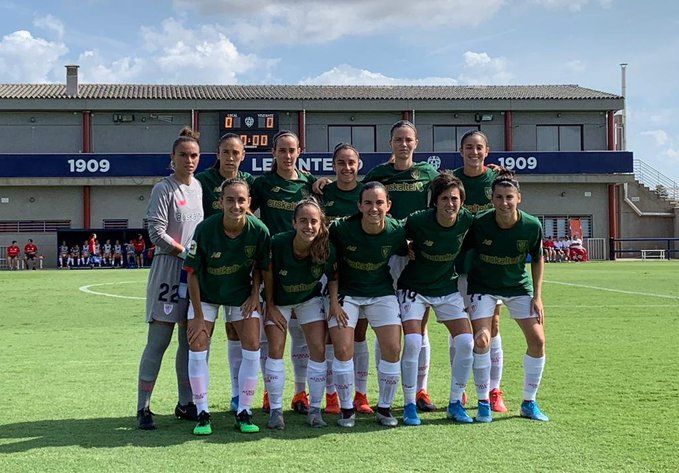  Once del Athletic Club Femenino en el debut en Buñol ante el Levante UD.