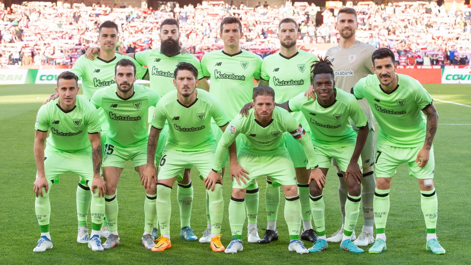  Once del Athletic de Marcelino ante el Granada CF en Los Cármenes.