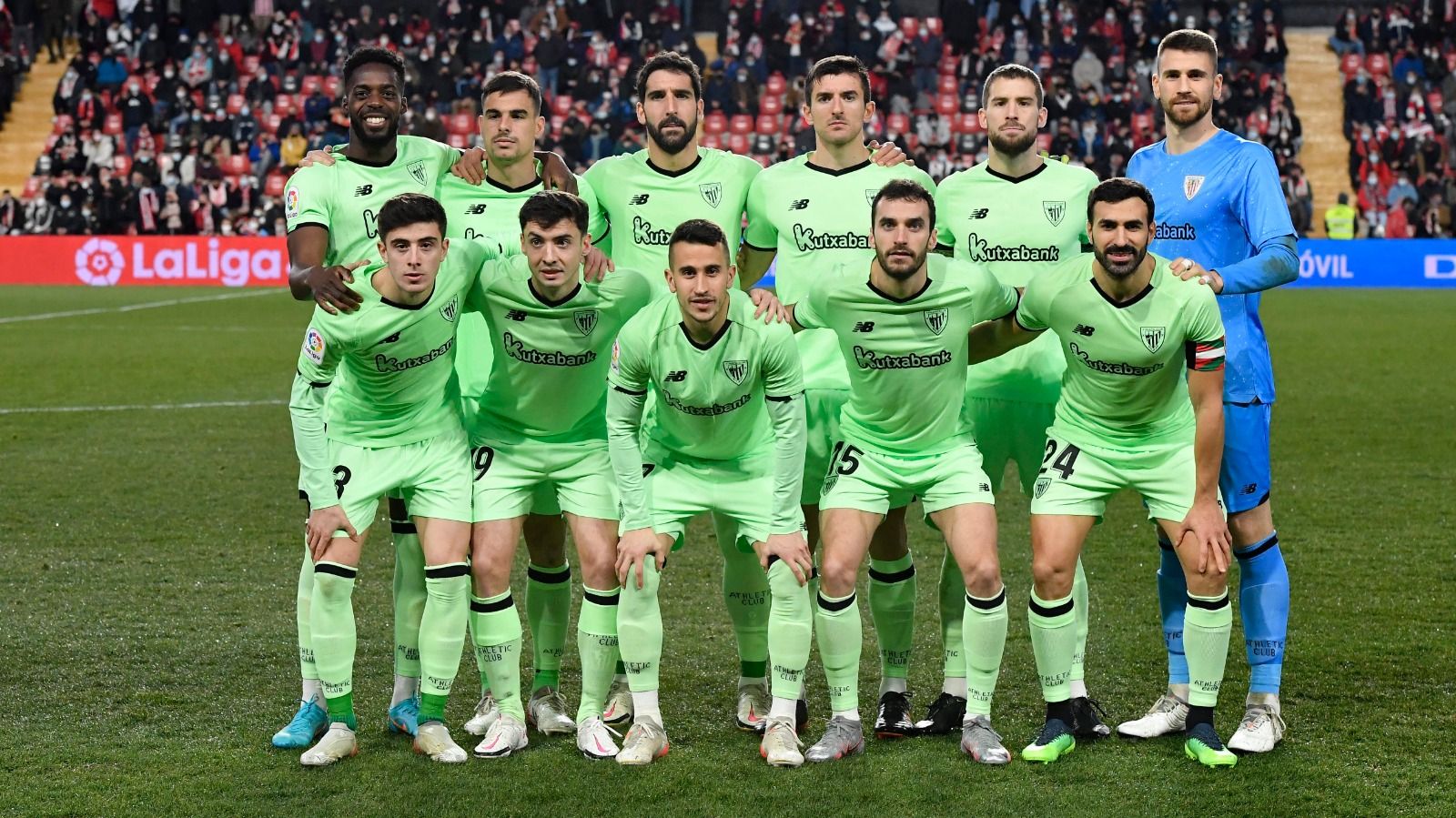  Once del Athletic de Marcelino frente al Rayo en Vallecas.