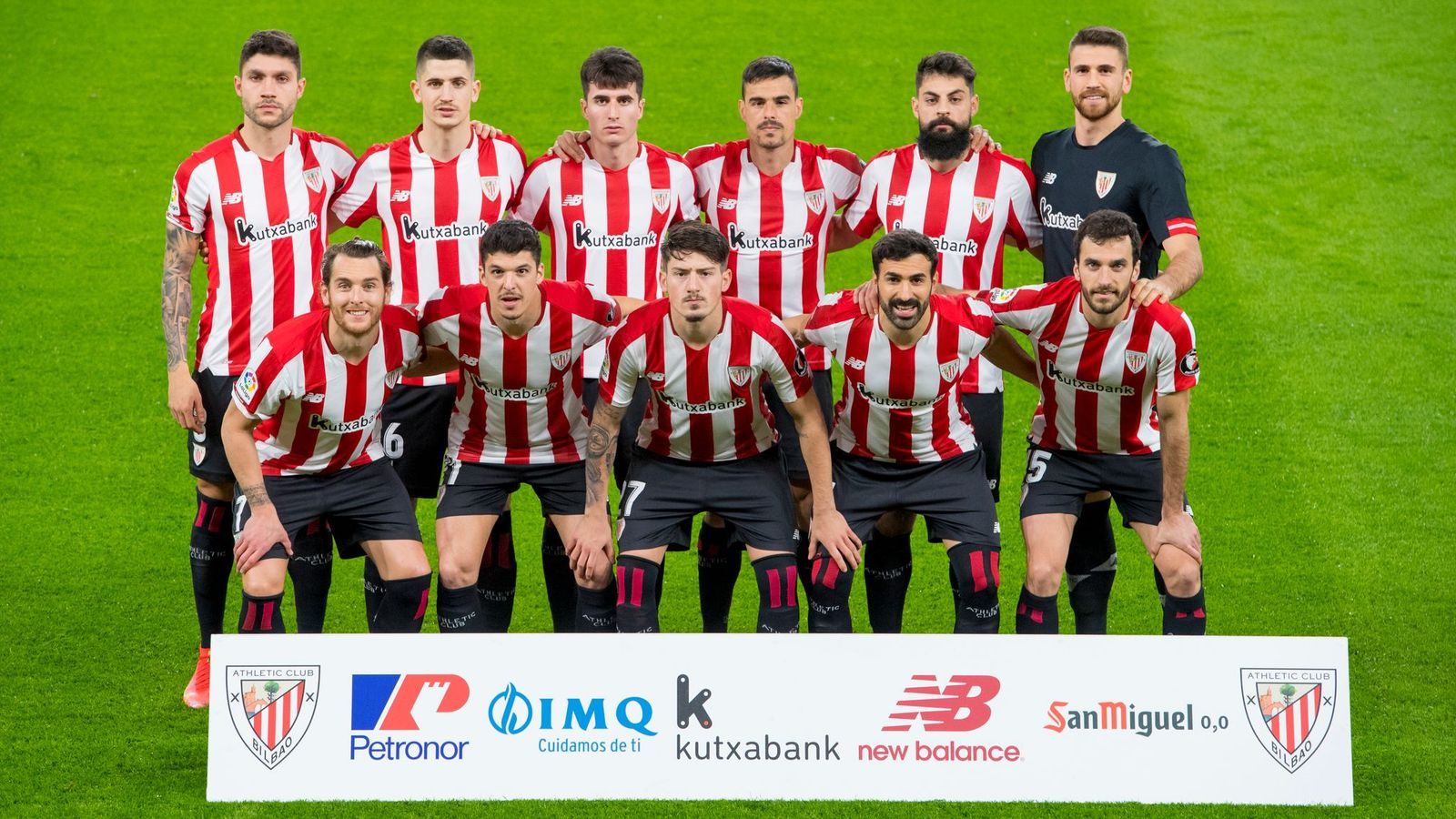 El once de Marcelino García Toral ante el Granada este domingo en San Mamés.