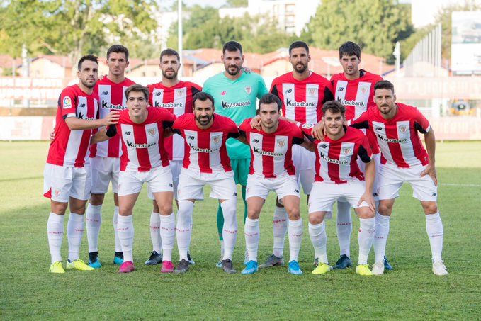El once rojiblanco en el amistoso de Baiona ante el Toulouse.