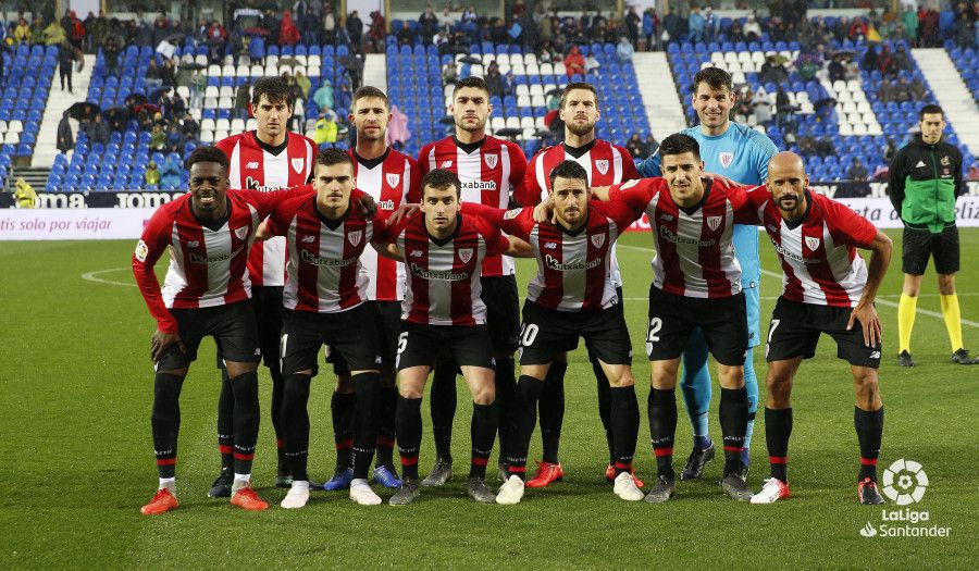  Este es el once del Athletic Club que saltó a Butarque.