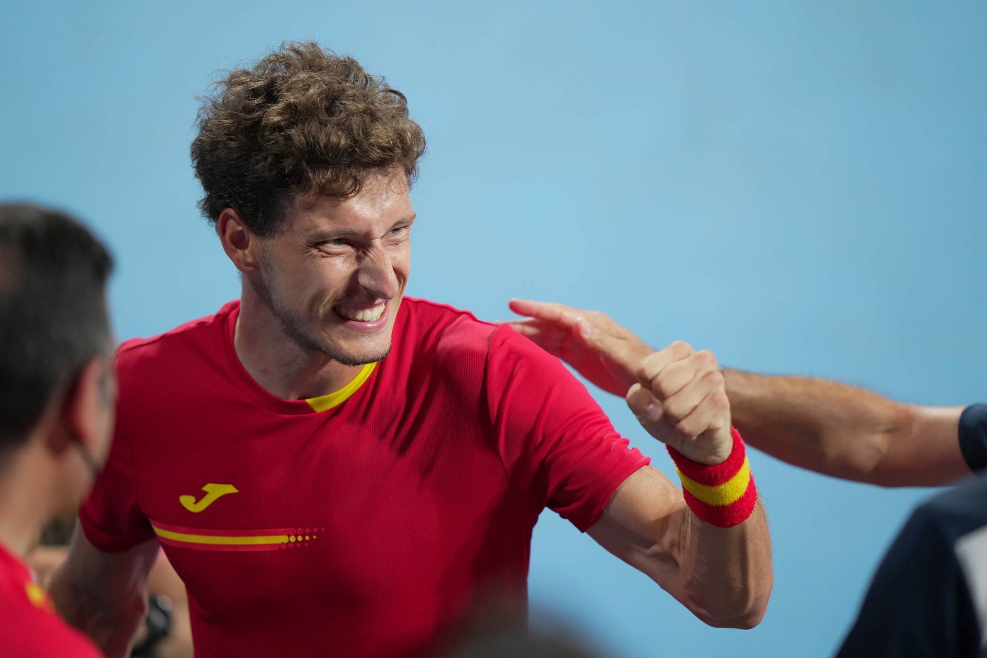  Pablo Carreño celebra su victoria en Tokio 2020.