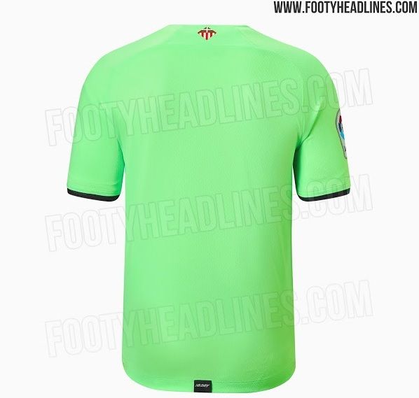  Trasera de la equipación 2021/22 del Athletic Club para fuera de Bilbao filtrada por la web footyheadlines.