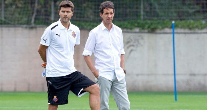  Mauricio Pochettino, junto a Ramón Planes en su etapa en el Espanyol.