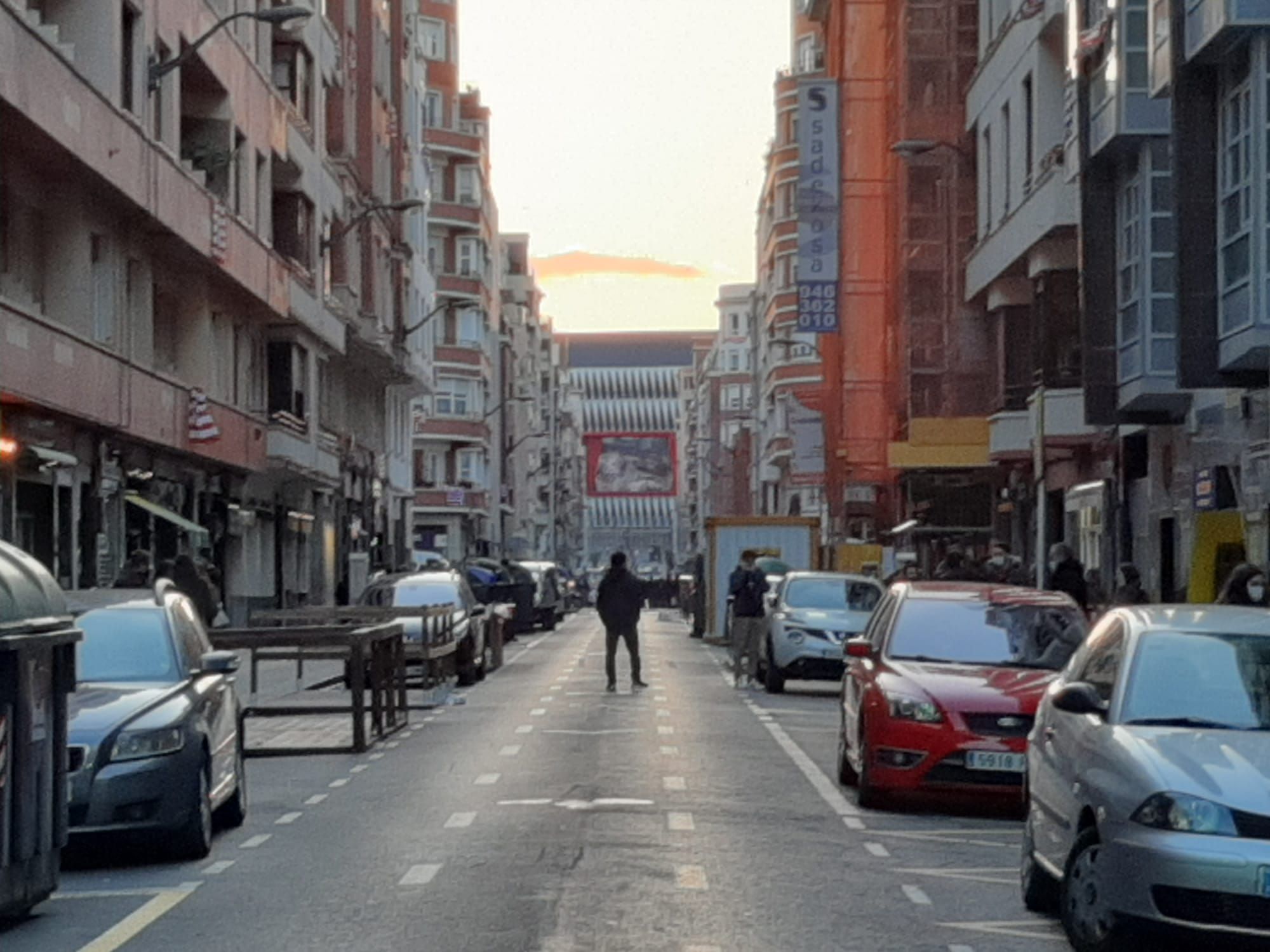  Nulo ambiente en la calle Pozas antes de la final Athletic-Barça de 2021.