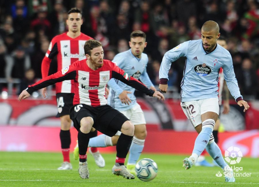  Rafinha y Muniain, en un lance del Athletic-Celta.