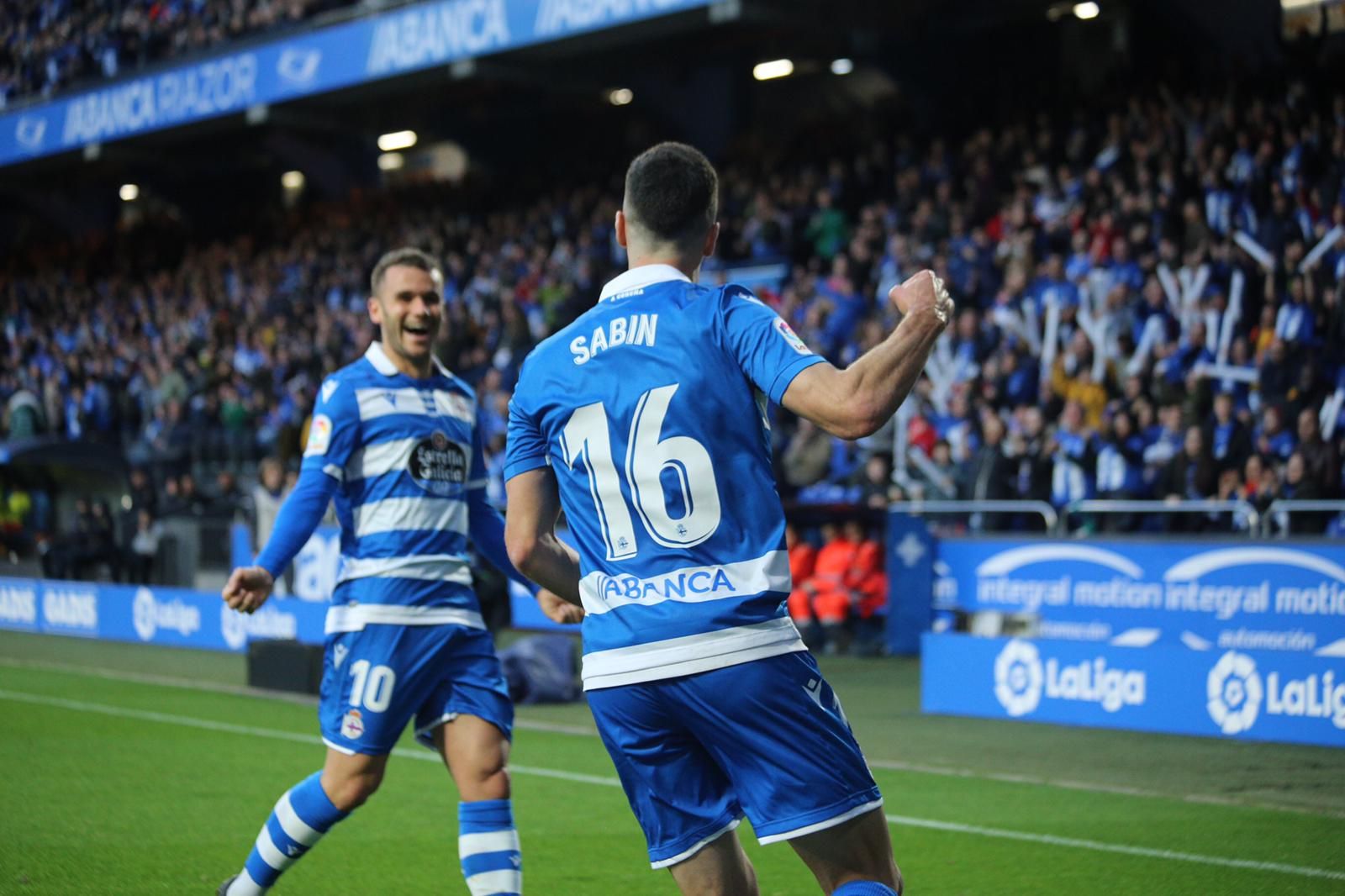 Sabin Merino, tras su gol a Las Palmas con asistencia de Ager Aketxe.