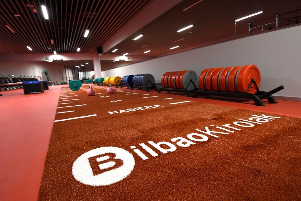 En el nivel -1, se encuentra la sala Fitness, la más grande de las tres salas de San Mamés.