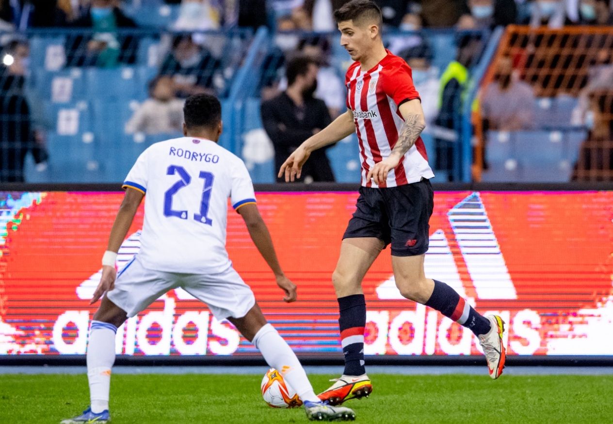  Sancet, en la final de Supercopa frente al Real Madrid.