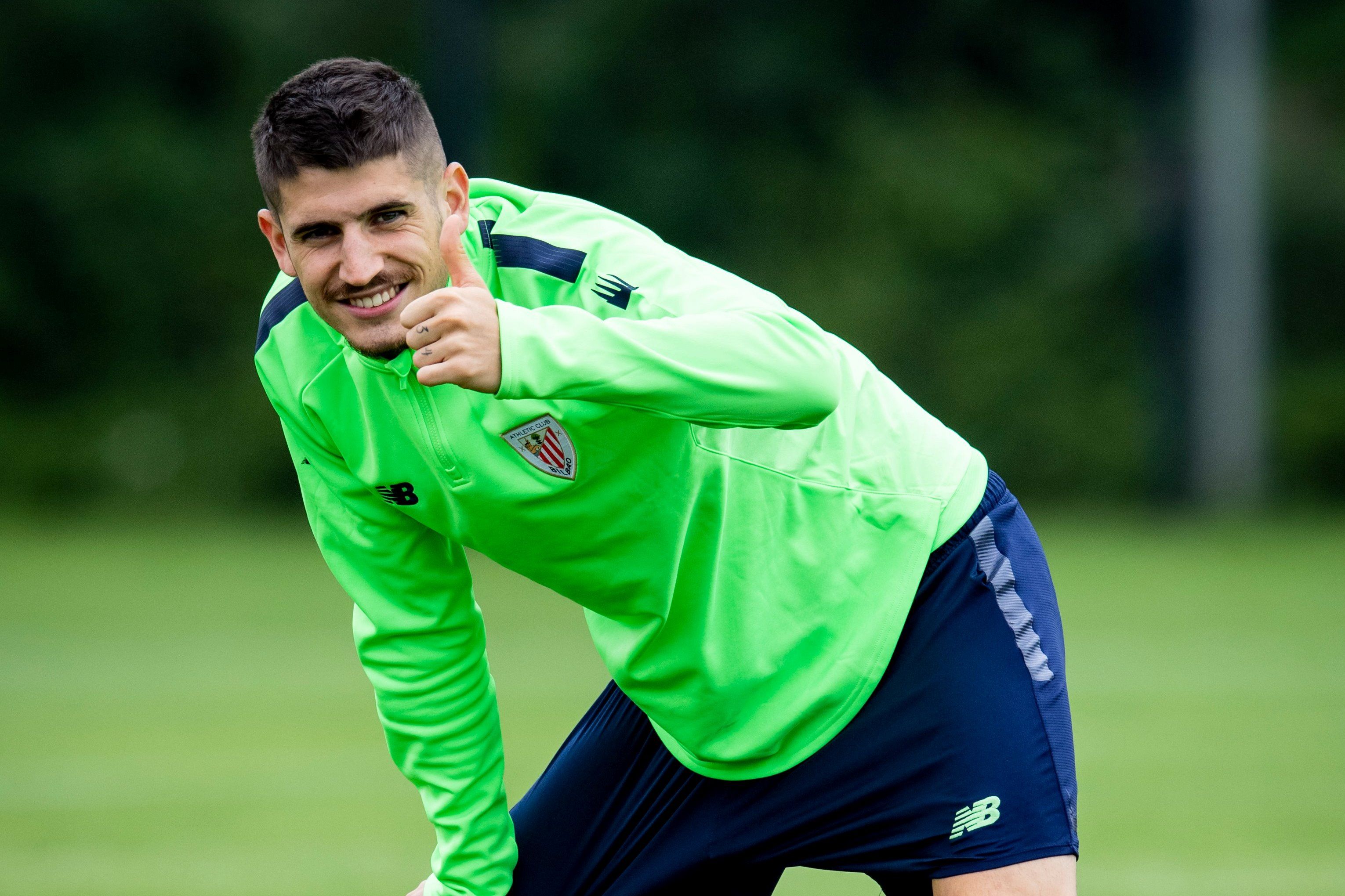  El navarro Oihan Sancet, optimista en la pretemporada.