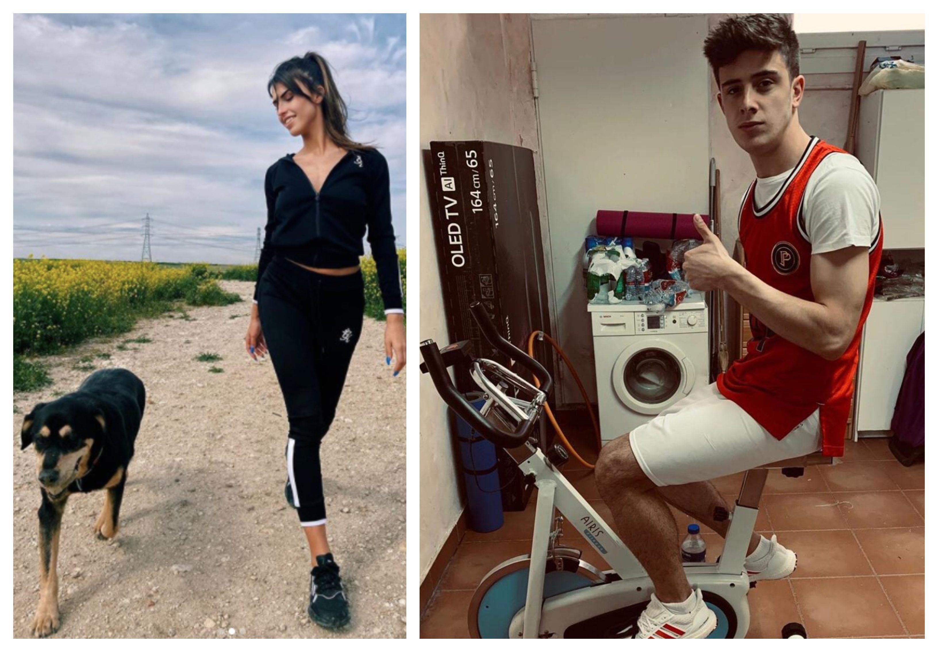  Sofía Suescun y su primo carnal Nico Serrano, jugador internacional del Athletic Club.