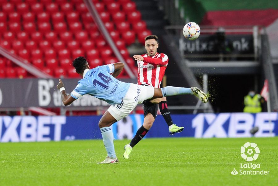  Unai López entró en la segunda parte ante el Celta.