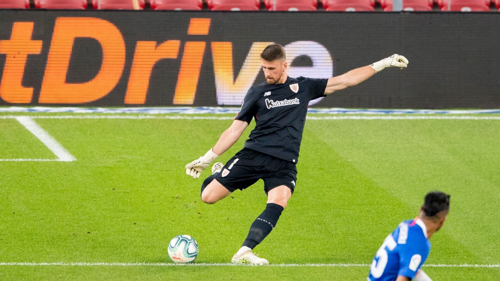 Unai Simón, durante el Athletic-Sevilla.