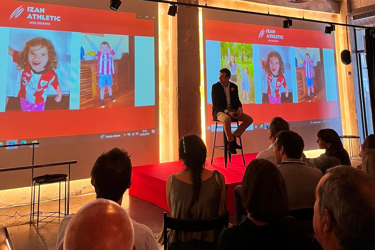  Jon Uriarte Uranga, en el acto de despedida de su candidatura en Silo Bilbao.