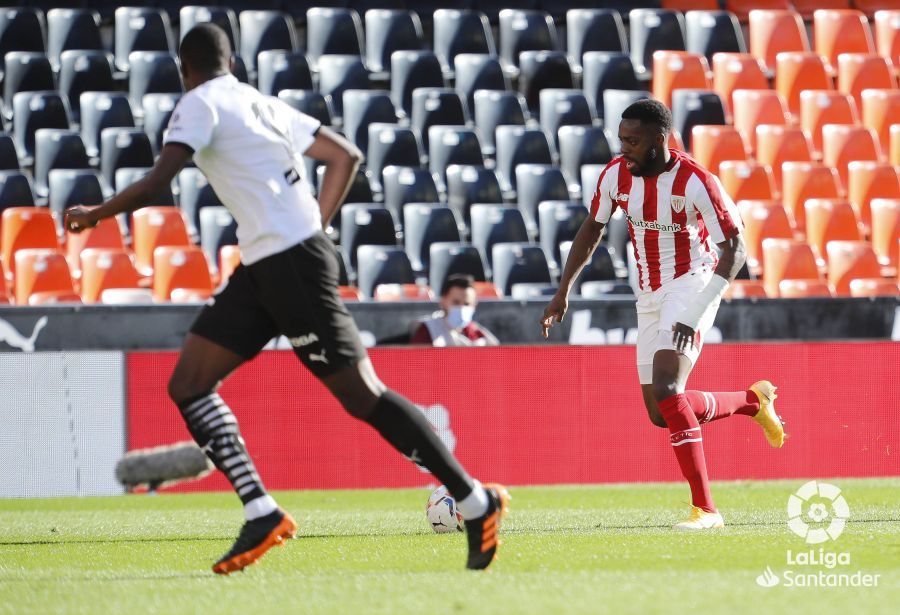 Iñaki Williams, durante el Valencia-Athletic Club.