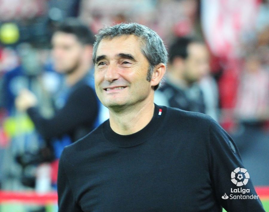 Valverde, feliz antes del Athletic-Valladolid.