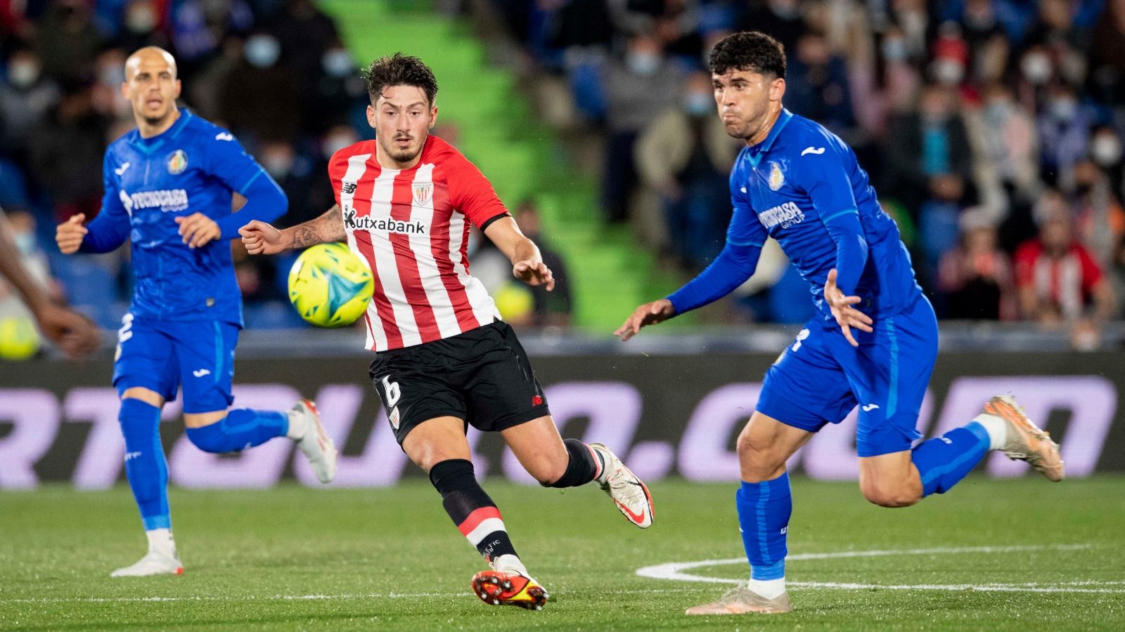  Vencedor, durante el partido ante el Getafe en el Coliseum.
