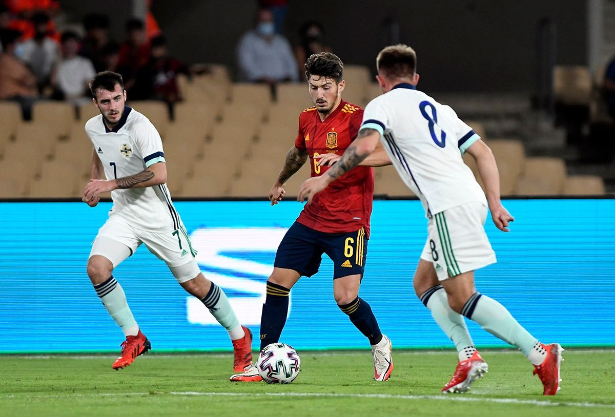  Unai Vencedor, en el partido de España sub 21 ante Irlanda del Norte.