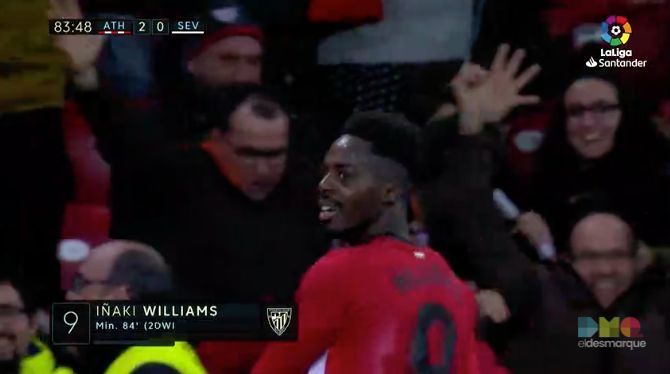  Iñaki Williams elegido mejor jugador del Athletic - Sevilla