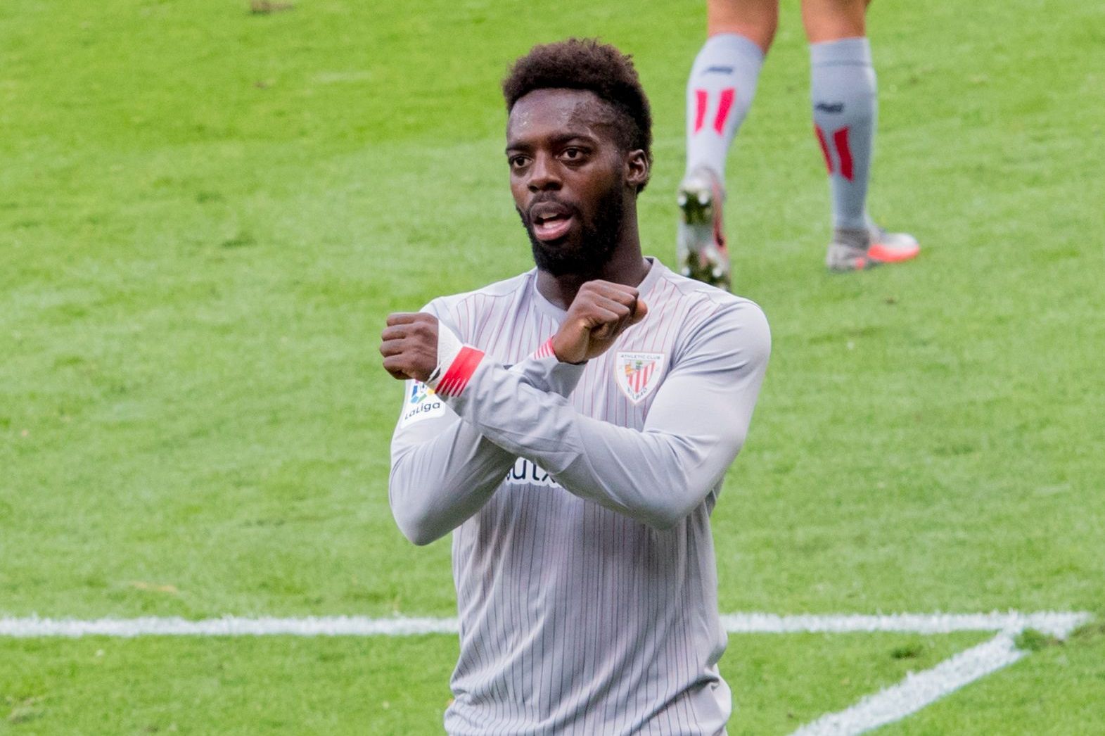 Iñaki Williams marca el cambio ante el Eibar en Ipurua.
