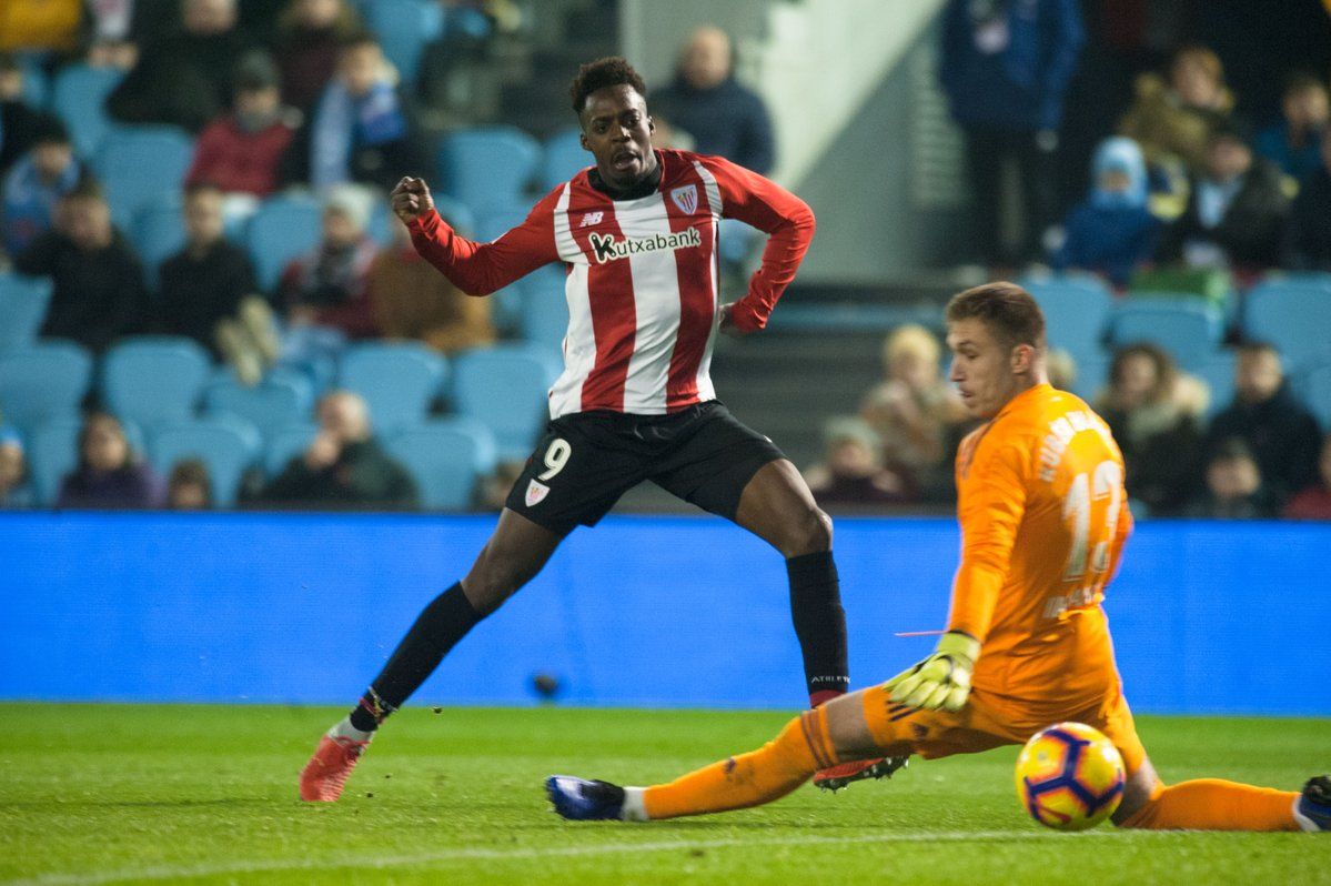 Williams bate a Rubén poniendo el 1-2 en Balaídos ante el Celta de Vigo (FOTO: Athletic Club)