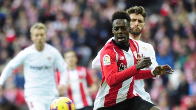  Iñaki Williams fue una pesadilla constante para el Sevilla en San Mamés.