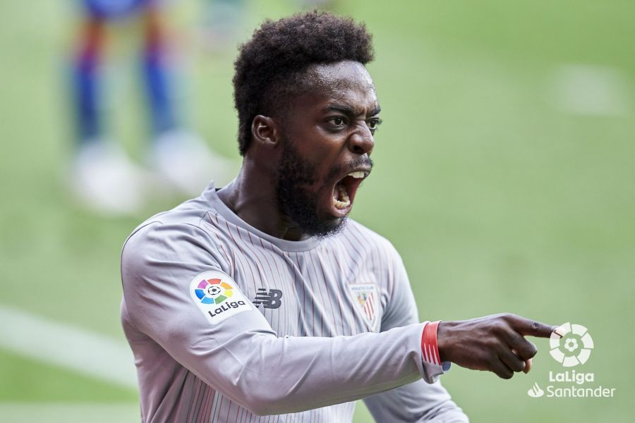  Iñaki Williams sumamente expresivo ante el Eibar en Ipurua.