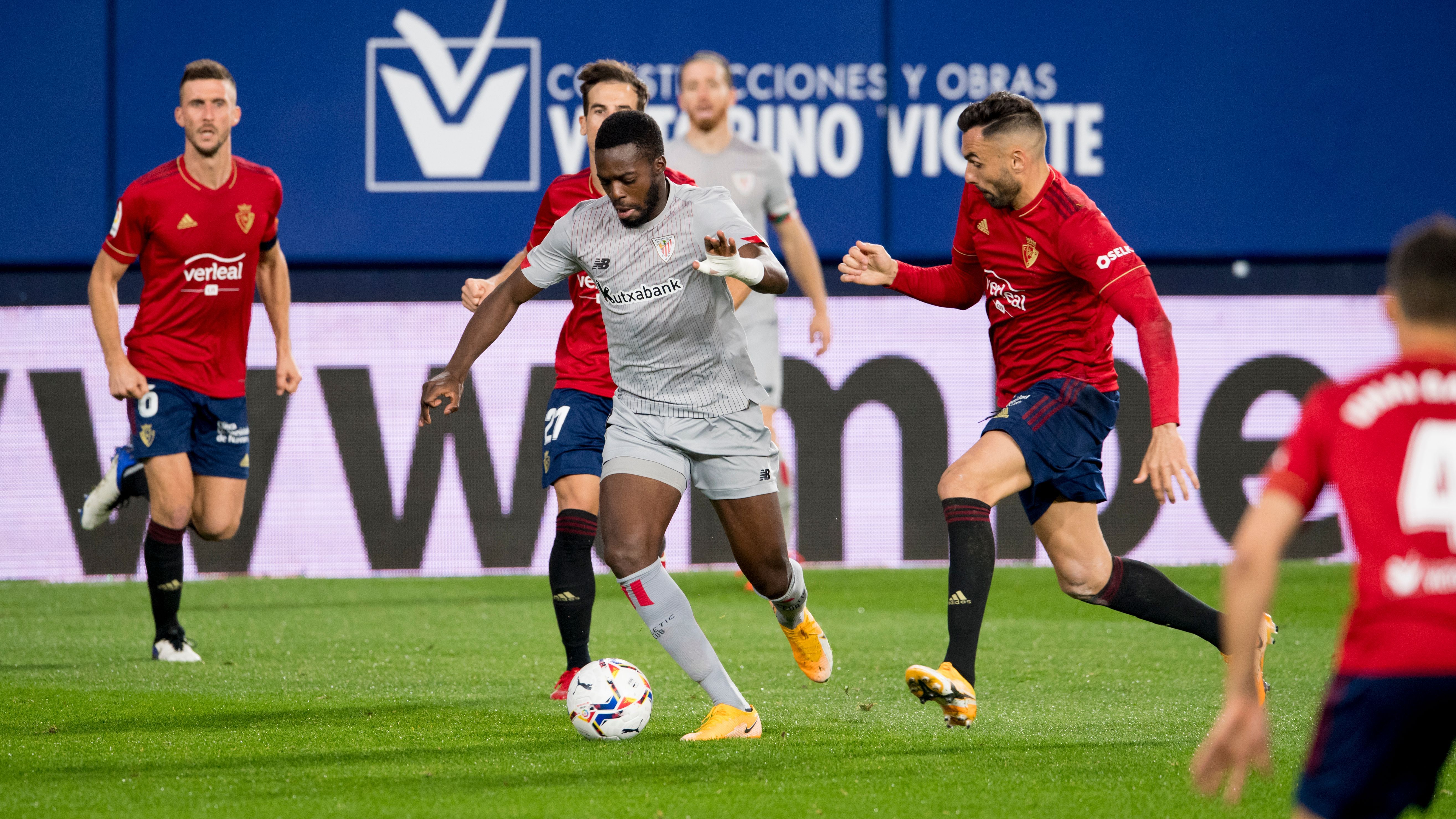 Iñaki Williams no pudo brillar en El Sadar.