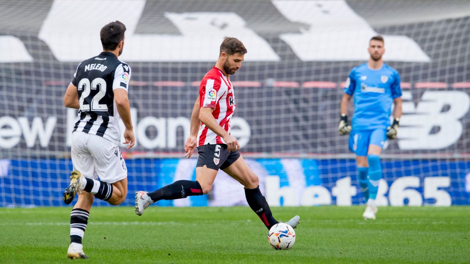 Yeray, durante el partido ganado por 2-0 en San Mamés ante el Levante.