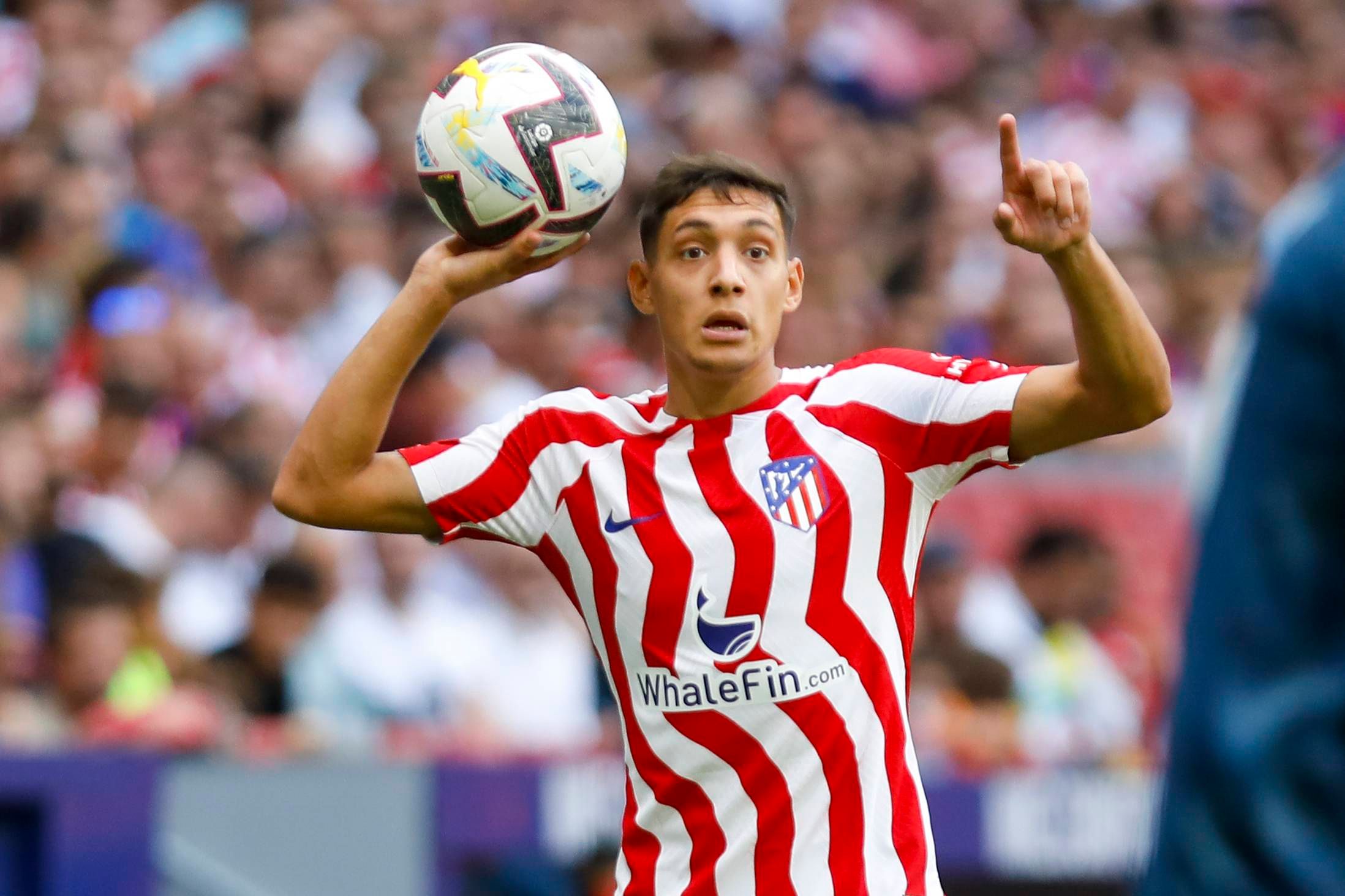  Nahuel Molina, en un partido del Atlético de Madrid.