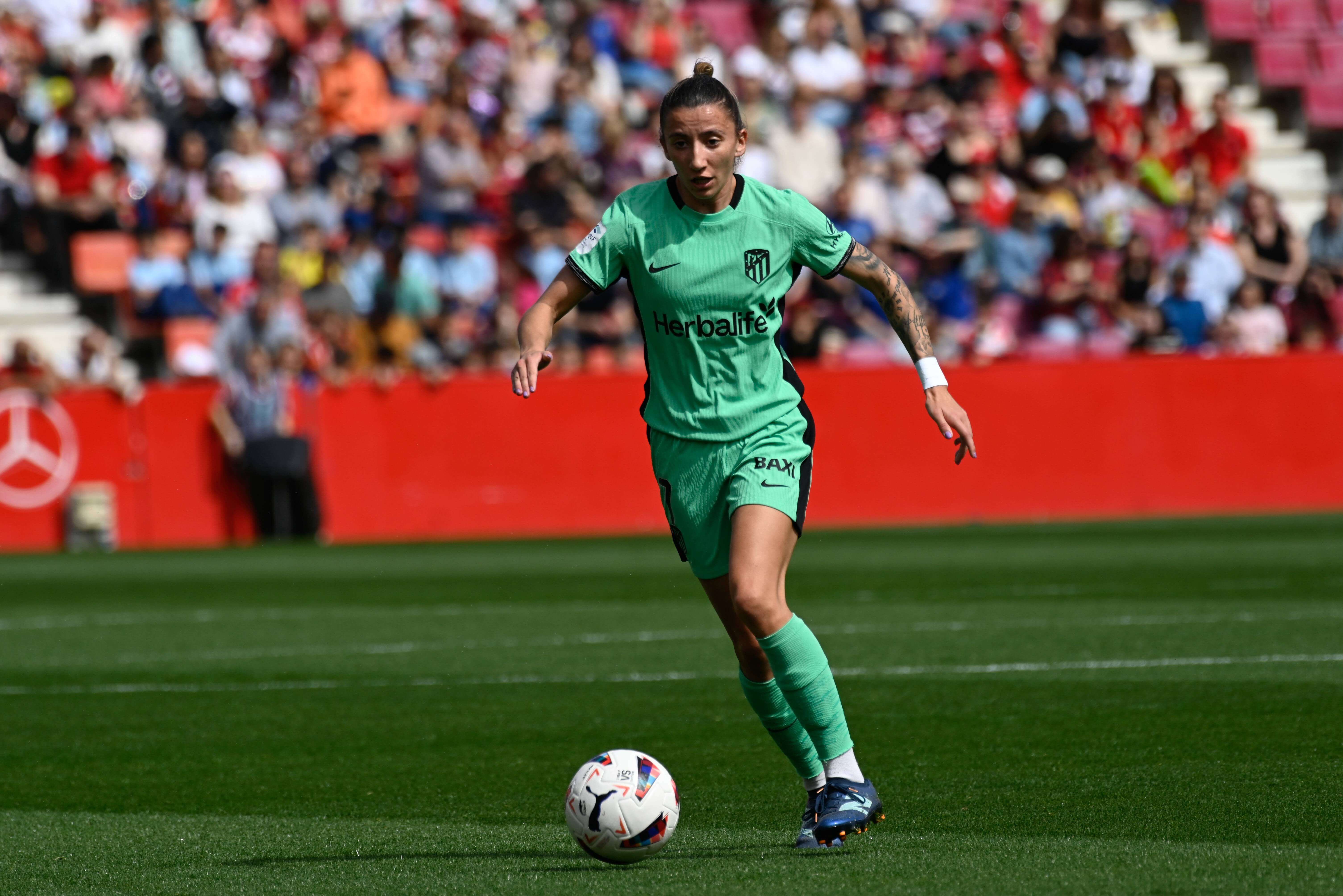  Sheila García, en un partido con el Atlético.