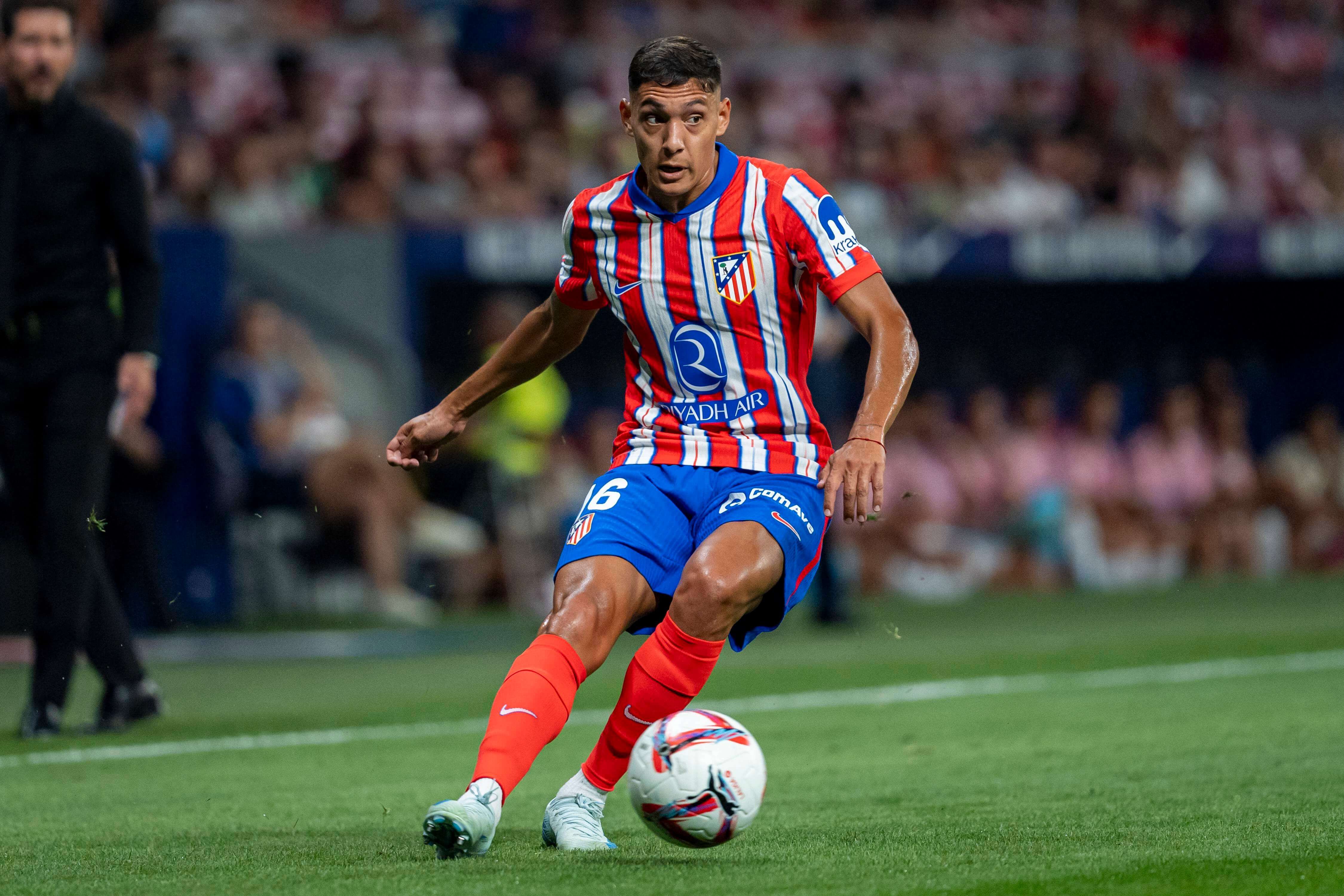  Nahuel Molina, en un partido del Atlético de Madrid.