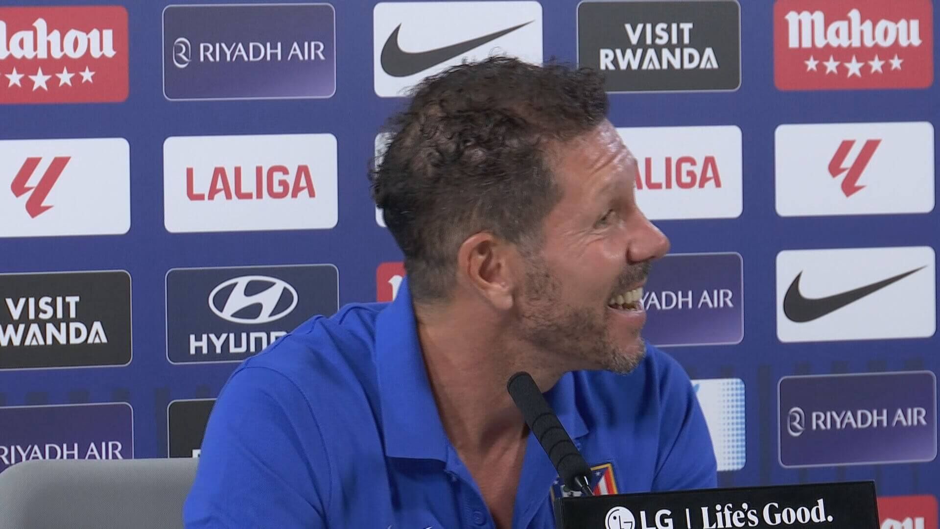 Diego Pablo Simeone en rueda de prensa