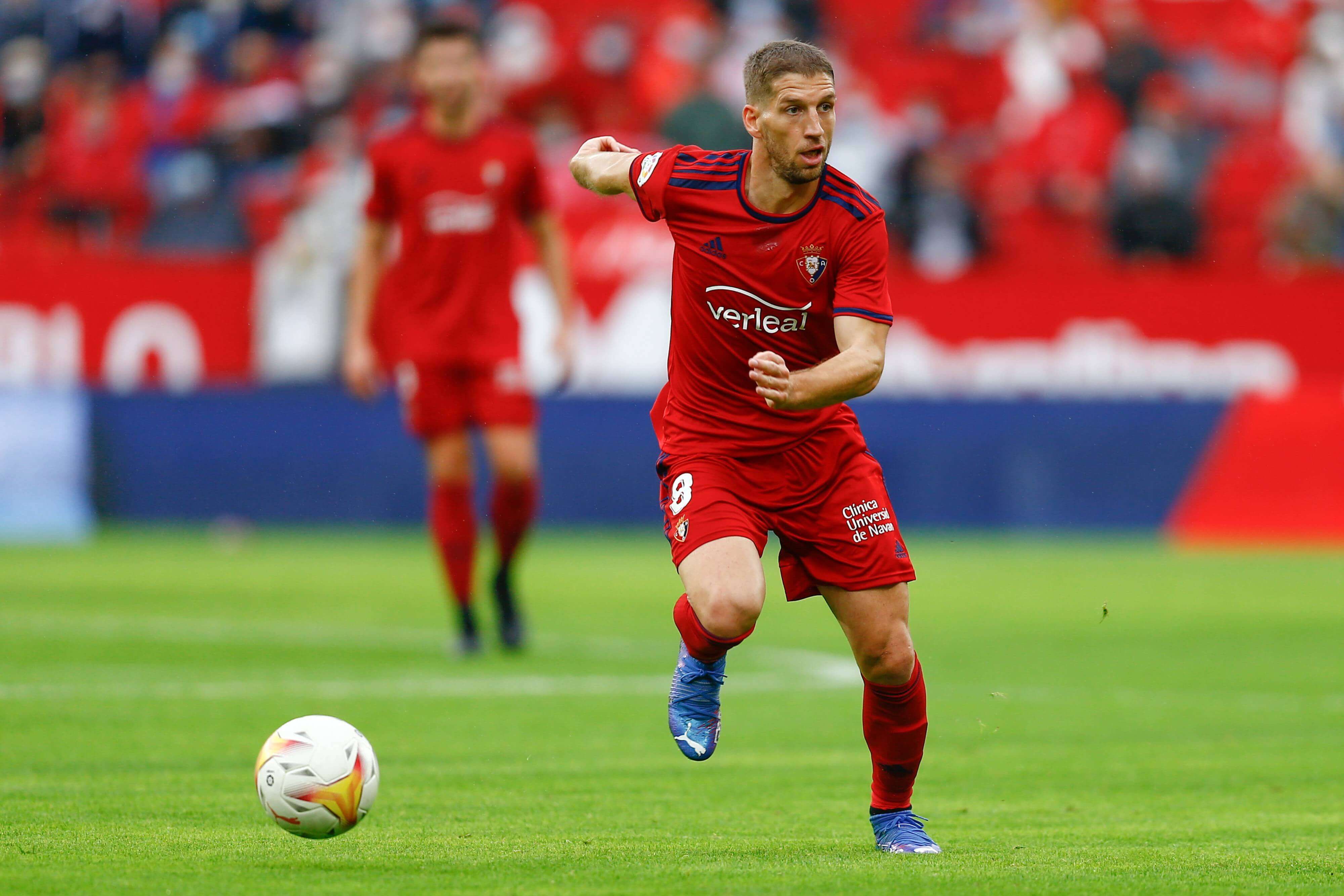  Darko Brasanac en un partido con Osasuna durante su etapa en Pamplona.