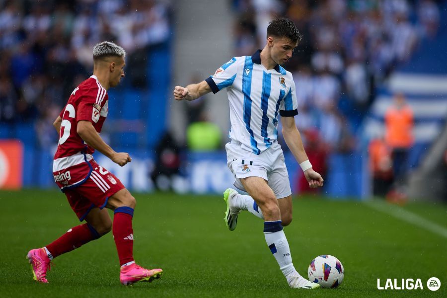  Tierney, durante un partido de la Real Sociedad esta temporada.