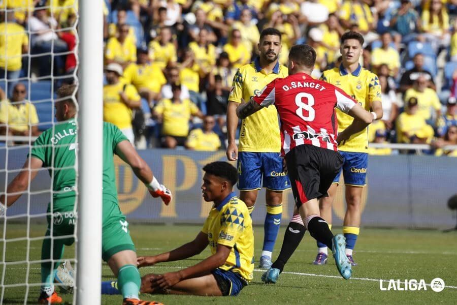  El jugador del Athletic Club Oihan Sancet anotaba un nuevo gol ante la UD Las Palmas.