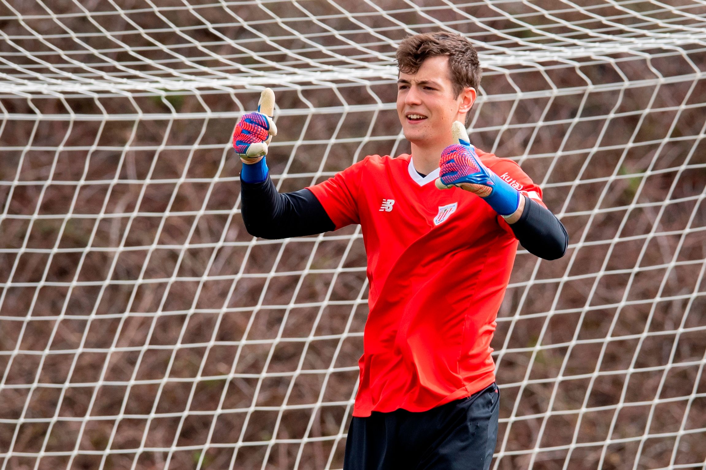  El meta Julen Agirrezabala en Lezama preparando un partido.