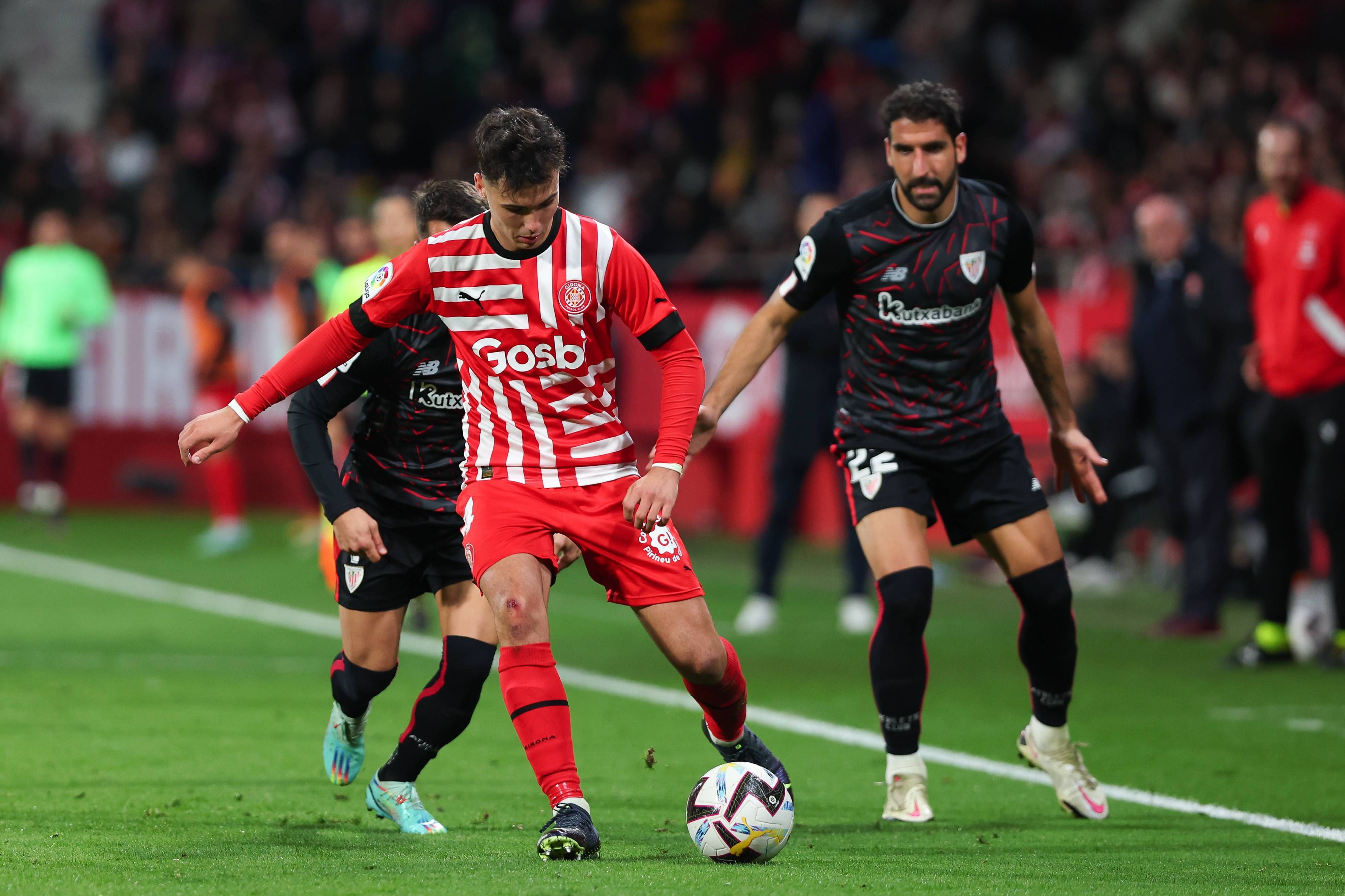  Arnau Martínez, en el Girona-Athletic.